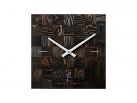 Часы настенные SLT 5195 CHESS BLACK WOOD в Железнодорожном - zheleznodorozhnyj.mebel-nsk.ru | фото