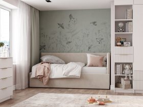 Диван-кровать Бенто (крем) в Железнодорожном - zheleznodorozhnyj.mebel-nsk.ru | фото
