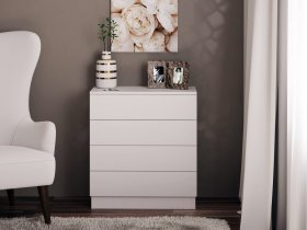 Комод Км010 (белый) в Железнодорожном - zheleznodorozhnyj.mebel-nsk.ru | фото