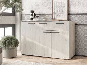 Комод Стандарт-4 NEW (дуб крафт белый) в Железнодорожном - zheleznodorozhnyj.mebel-nsk.ru | фото