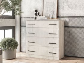 Комод Стандарт-6 NEW (дуб крафт белый) в Железнодорожном - zheleznodorozhnyj.mebel-nsk.ru | фото