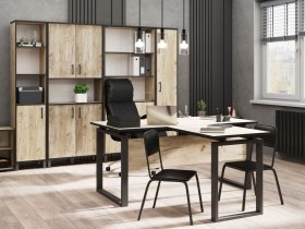 Комплект Гермес лофт (дуб крафт серый) в Железнодорожном - zheleznodorozhnyj.mebel-nsk.ru | фото