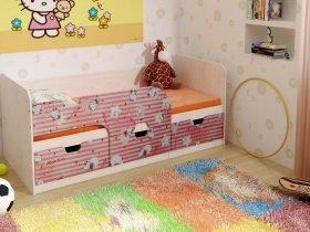 Кровать детская с ящиками 1,86 Минима Hello Kitty в Железнодорожном - zheleznodorozhnyj.mebel-nsk.ru | фото