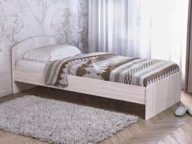 Кровать односпальная 80 с низкой спинкой (ясень шимо светлый) в Железнодорожном - zheleznodorozhnyj.mebel-nsk.ru | фото