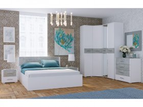 Модульная спальня Бьянка (белый/бетон) в Железнодорожном - zheleznodorozhnyj.mebel-nsk.ru | фото