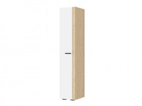 Шкаф 400 ШК-01 Санса (дуб сонома/белый) в Железнодорожном - zheleznodorozhnyj.mebel-nsk.ru | фото