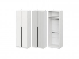 Шкаф ШК-75 Эккервуд (белый) в Железнодорожном - zheleznodorozhnyj.mebel-nsk.ru | фото