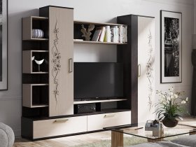 Стенка «Дакота» (венге/дуб молочный) в Железнодорожном - zheleznodorozhnyj.mebel-nsk.ru | фото