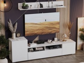 Стенка «Сильвия» (белый ясень) в Железнодорожном - zheleznodorozhnyj.mebel-nsk.ru | фото