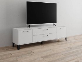 Тумба под ТВ Парус-13 (белый) в Железнодорожном - zheleznodorozhnyj.mebel-nsk.ru | фото